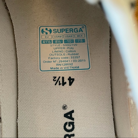 SUPERGA Sangallo Floral Eyelet gingham Sneakers 10 - Picture 8 of 11